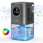 Dehumidifier for Home, 1700ML Dehumidifier for Bedroom, Bathroom, Wardrobe, Caravan RV Room, Portable Ultra Quiet Dehumidifiers for Drying Clothes, with Auto Shut Off & Timer & LED Light Design