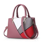 NICOLE & DORIS Handbags for ladies womens handbag splicing color crossbody bags the latest trends Pink