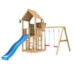 Jungle Gym Lektorn Palace 2.1 Swing Modul 220 Blå Rutschkana m/2-Swing Module och blå rutschkana 804-476SX