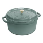 Staub La Cocotte 28 cm round Cast iron eucalyptus