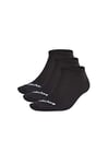 adidas NO Show 3PP Chaussettes Mixte Adulte, Black/White, FR (Taille Fabricant : XS)