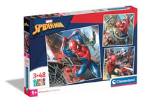 Clementoni Spider-Man Marvel Spiderman, with 48 Pièces, Supercolor, Puzzle pour Enfants, Fabriqué en Italie, 25316, Multicolor