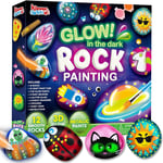 JOYIN 12 Rock Painting Kit- Glow in The Dark, 43 Pcs Arts and Crafts for Kids 18