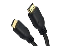 Helos 288391, 1 M, Hdmi Typ A (Standard), Hdmi Typ A (Standard), 3D Kompatibilitet, Ljudreturkanal (Arc), Svart