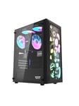 Darkflash Computer Case DK180 Graffiti (black) - Kabinett - Desktop - Svart