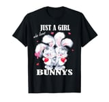 Just a Girl who loves Bunnys T-Shirt