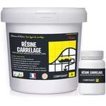 Peinture Carrelage cuisine & salle de bain - Résine bi-composante : arcapoxy carrelage - 1 kg (jusqu'à 10 m² en 2 couches) Ivoire Clair - ral 1015