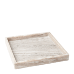 Åhléns Home Bricka i marmor AMY 25x25 cm Beige