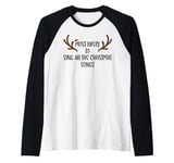 Most Likely To Sing All The Christmas Songs Raglan Baseball Tee