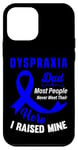 Coque pour iPhone 12 mini Ruban bleu pour la sensibilisation à la dyspraxie avec inscription « Dad »