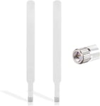 2 Pièces SMA 4G LTE Antenne SMA Mâle Cellulaire WiFi Antenna 10dBi Haut Gain Routeur Antenne Amplificateur de Signal pour Mobile Huawei ZTE 3G/4G LTE Routeur Modem Caméra IP de Sécurité