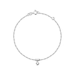 LIVE DIAMOND Bracelet Femme, en Or blanc 375, Diamant Lab Grown - LD00520