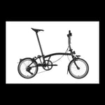 Brompton S4L P Line Sammenleggbar Sykkel 4 gir, 9,7 kg, Titan bakramme og gaffel