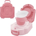 Hibtn Baby Carry Potty,Portable Potty for Toddler Kids Travel,Toddler Potty Toilet, Carry Baby Potty Toddler Toilet Seat for Camping Park Outdoor,Children Car Potty