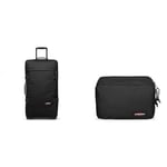 EASTPAK Tranverz M Valise, 67 cm, 78 L, Noir (Black) & Mavis Trousse de Toilette, 26 cm, Noir (Black)