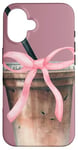 Coque pour iPhone 16 Amateur de café glacé rose esthétique Y2K Coquette