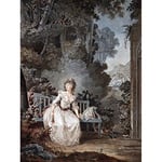 Artery8 Janinet Nina Mad Love Romance Woman Garden Premium Wall Art Canvas Print 18X24 Inch