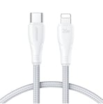 Joyroom USB C - Lightning 20W Surpass Series-kabel för snabb laddning och dataöverföring 1,2 m vit (S-CL020A11)