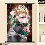 Aya611 Wall art poster decoration New super mario bros. u deluxe Games king boo breasts horns sexy loli cameltoe cartoon anime poster wall scroll canvas painting 40X60CM W