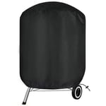 Housse Barbecue Weber, Bache Barbecue Weber Exterieur, 420D Oxford Imperméable Housse Barbecue Rond Weber, Noir(Φ71x79cm)