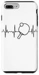 Coque pour iPhone 7 Plus/8 Plus Ping Pong Tennis de table Heartbeat Heartline