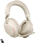 Jabra Evolve2 85 UC USB-A hörlurar (beige)