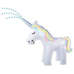 qwqqaq Gonflable Licorne Arroseuse,Extérieur Pelouse Arroseuse,Résistant À l'usure Pliable Piscine De Pulvérisateur pour Les Enfants W 28x22x9cm(11x9x4inch)