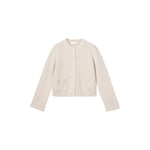 Structured Wool Cardigan, Buttermilk