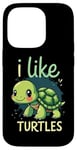 iPhone 14 Pro I Like TURTLES Cartoon Turtle Case