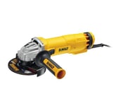 DEWALT - Meuleuse d'Angle - DWE4237-QS - Meuleuse avec Protection Anti-Redémarrage, Carter de Protection et Poignée Latérale Multi-Positions - Lame Ø125mm - Régime à Vide 11500 tr/min - 1400W