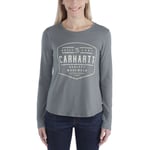 Carhartt graphic långärmad tröja, Dam, Balsam green, S