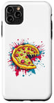 Coque pour iPhone 11 Pro Max Tranche de pizza colorée Explosion Art Fun