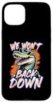 Coque pour iPhone 15 Plus We Won't Back Down Vintage Swamp Gator