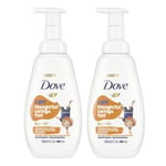 Dove Childrens Unisex Kids Care Body Wash Coconut Cookie Hypoallergenic Foaming 2x400ml - Cream - One Size