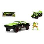 CHEVROLET CAMARO "TURTLES RAPHAEL" 1967 GREEN/BLACK 1:24 Jada Toys Movie