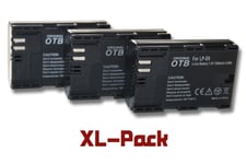 3x vhbw Li-Ion batteries (7.4V) 1300mAh avec puce d?informations pour Canon EOS 6D Mark II comme Canon LP-E6.