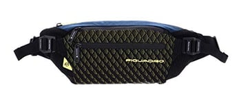 PIQUADRO Mixte Adulte CA5118PQY/BLG Pochette Extensible avec Protection Anti-fraude RFID, Blu/Giallo, Taglia Unica