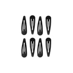 Accessoire Cheveux : 8 Barrettes Clic-Clac Noires 5cm