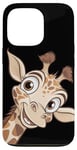 Coque pour iPhone 13 Pro Girafe Mignonne tête de Girafe Animal Afrique Zoo