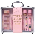 Q-KI You're A Star Vanity Case Eyeshadow, Blusher, Bronzer, Lip Gloss, Mascara