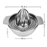 Citrus Lemon Orange Juicer Stainless Steel Hand Press Manual Squeezer For