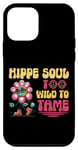 Coque pour iPhone 12 mini Guitare Hippie Meditation Freedom Wreaths