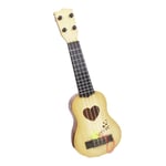 Simulerings Ukulele 4 Strängar Justerbar Ukulele Barn Musikinstrument Leksak för Tidig Utbildning 35cm Khaki