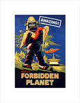 Wee Blue Coo Movie Film Forbidden Planet Sci Fi Adventure Robot Wall Art Print