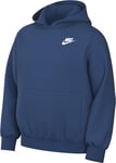 Nike Unisex Kids Top Sportswear Club Fleece, Court Blue/White, FD3001-476, S+