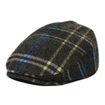 (48cm Plaid Vihreä) Lasten Litteät Lippalakit Kalanruoto Villa Tweed Pieni koko Poika Tyttö Lehtipoika Lippikset Vauva Taapero Nuorten Baretti Hattu lapsille