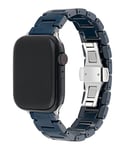 Ted Baker Blue Ceramic Strap Silver Buckle for Apple Watch® (Model: BKS42S432B0), Blue