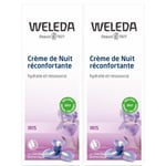 WELEDA Crème de Nuit Réconfortante à l'Iris Bio Pour La Peau 2x30 ml