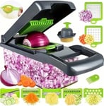 16 in 1 Vegetable Chopper Salad Fruit Mandolin Slicer Food Dicer Cutter Peeler