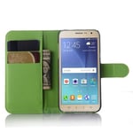 Galaxy J3 2016      Pu Wallet Case    [Green]